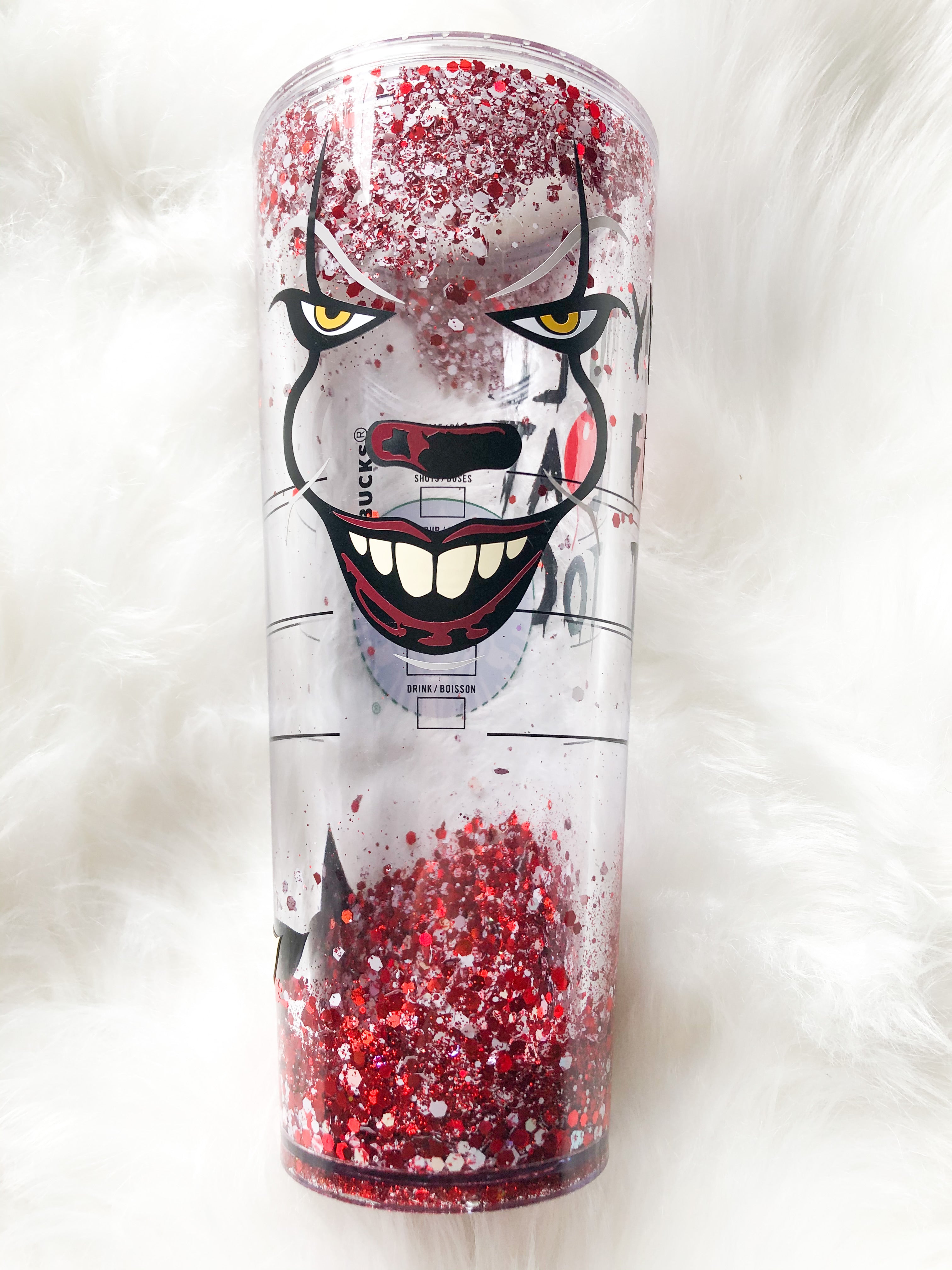 You'll Float Too - IT Pennywise - Snow Globe or Blood Drip Glitter Tum –  The Blushing Boston