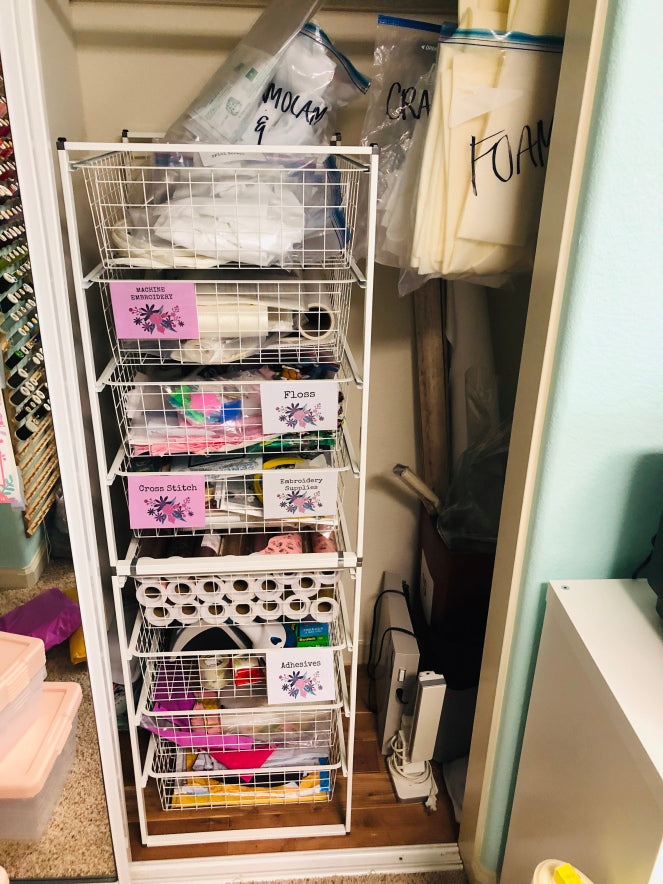 Craft Closet Organization