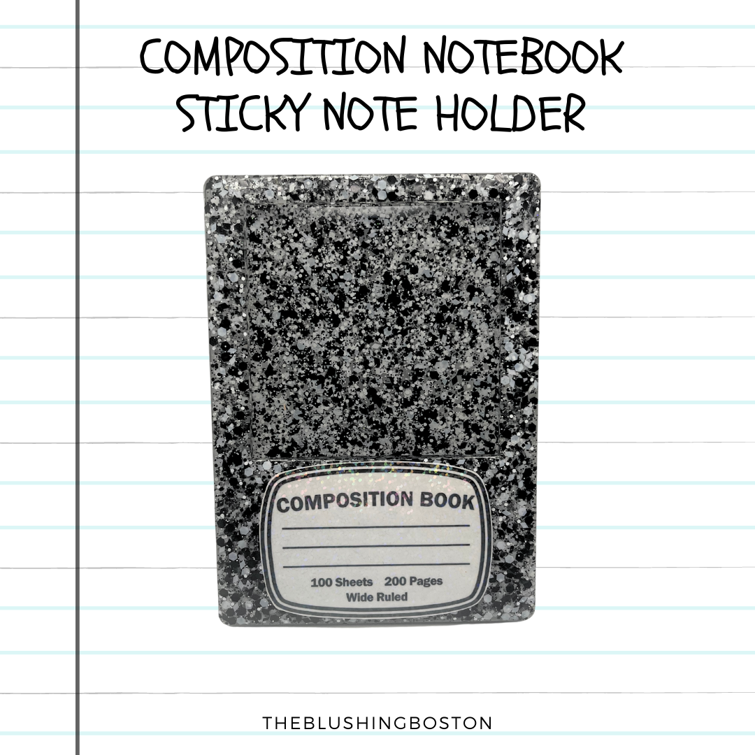 Composition Notebook Sticky Note - Post It Note Holder
