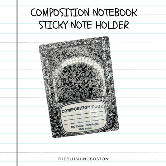 Composition Notebook Sticky Note - Post It Note Holder
