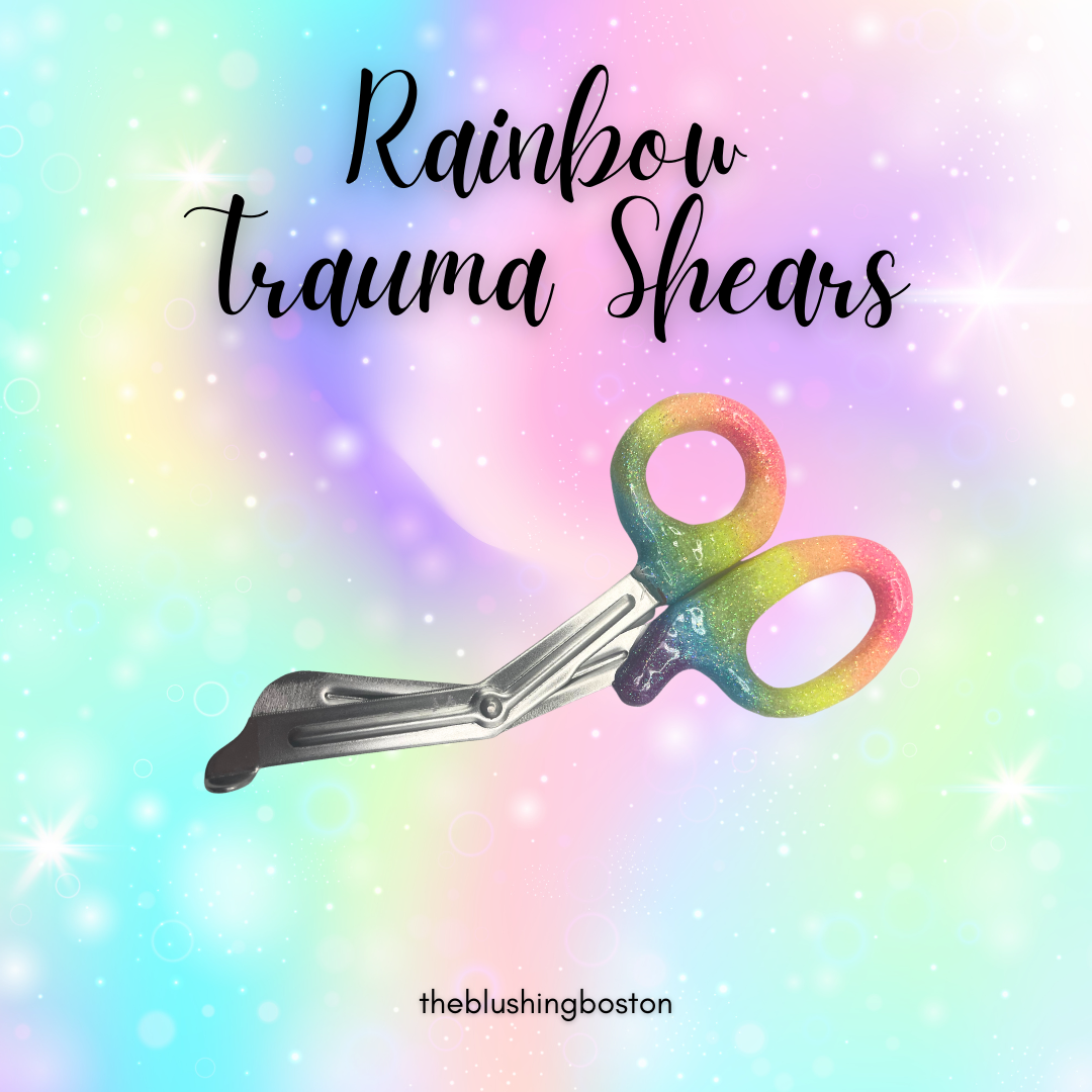 Glittered Medical Trauma Shears | EMT Nurse First Aid Scissors | Customized Shears