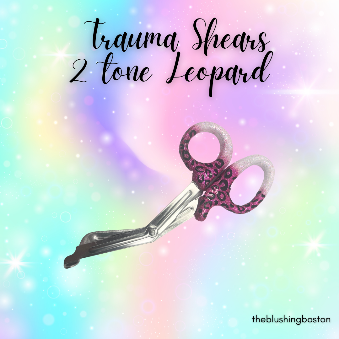 Glittered Medical Trauma Shears | EMT Nurse First Aid Scissors | Customized Shears