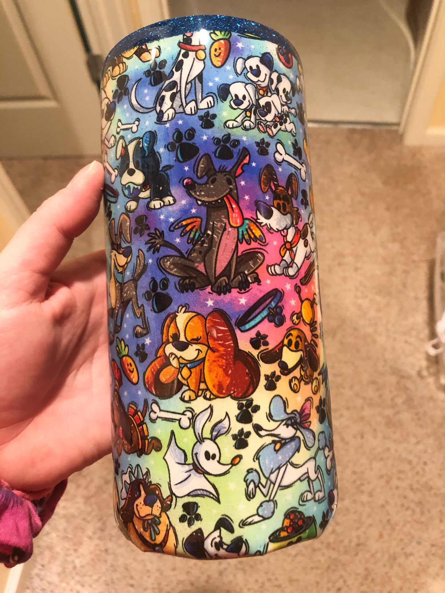 Disney Dogs  Fabric Tumbler - 22 oz Fatty