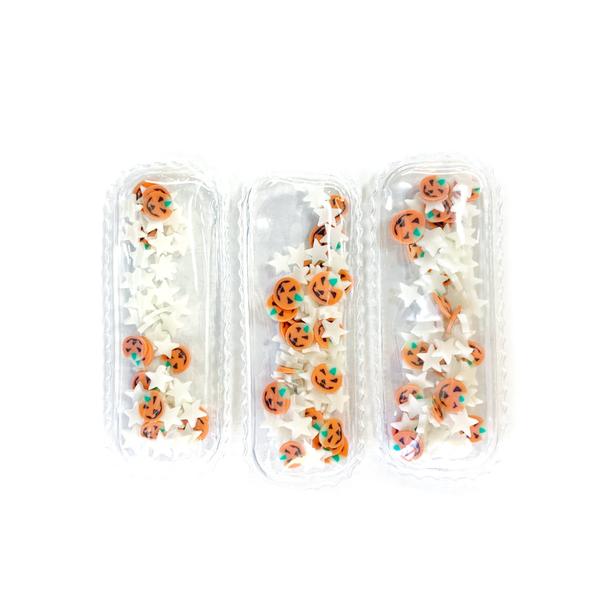 Pumpkins & Glow in the Dark Stars - Shaker Snap Clip Set