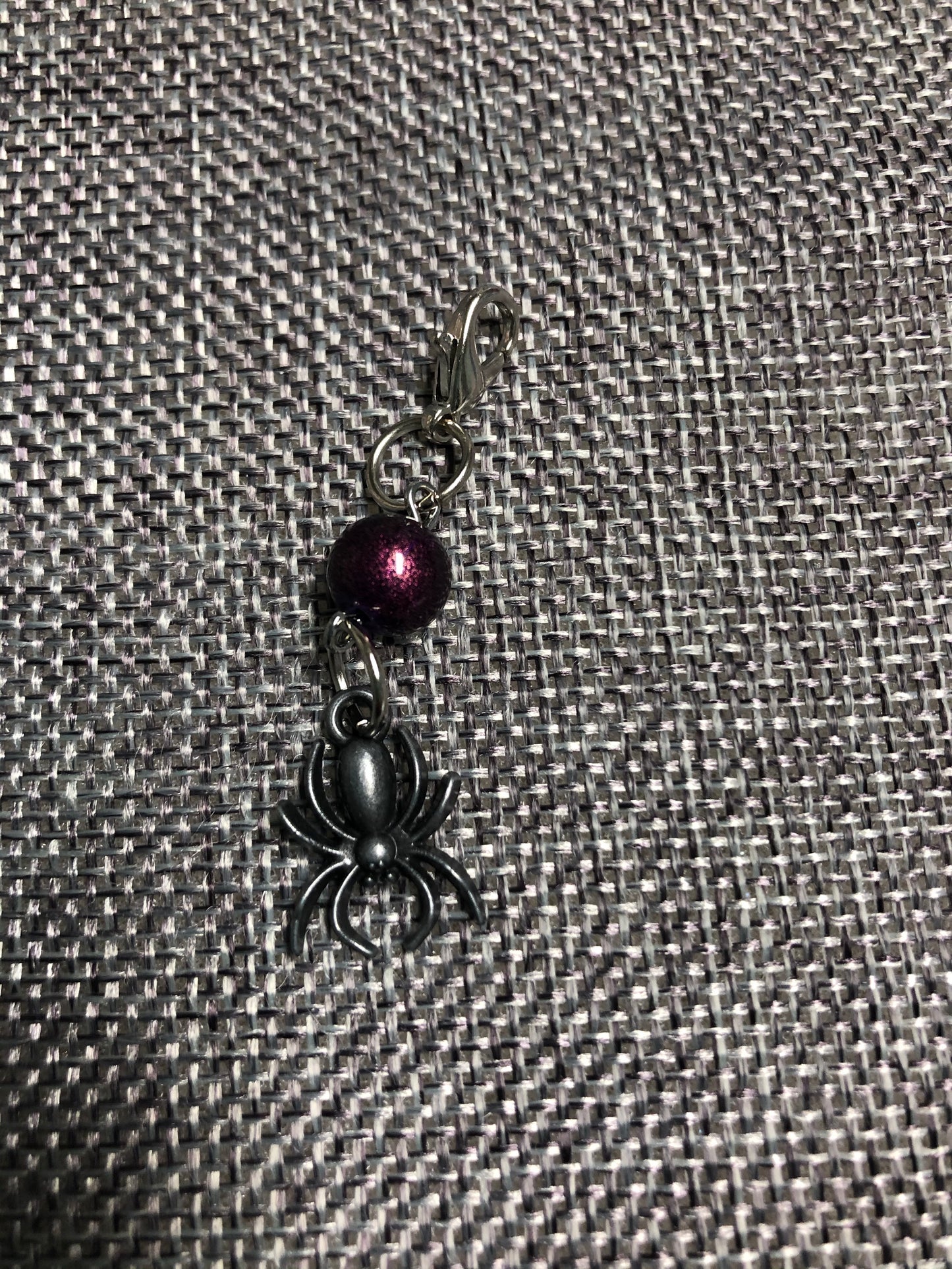 Small Spider Zip Charm