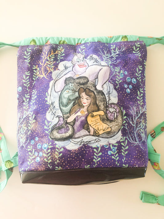 Ursula The Sea Witch - Drawstring Backpack
