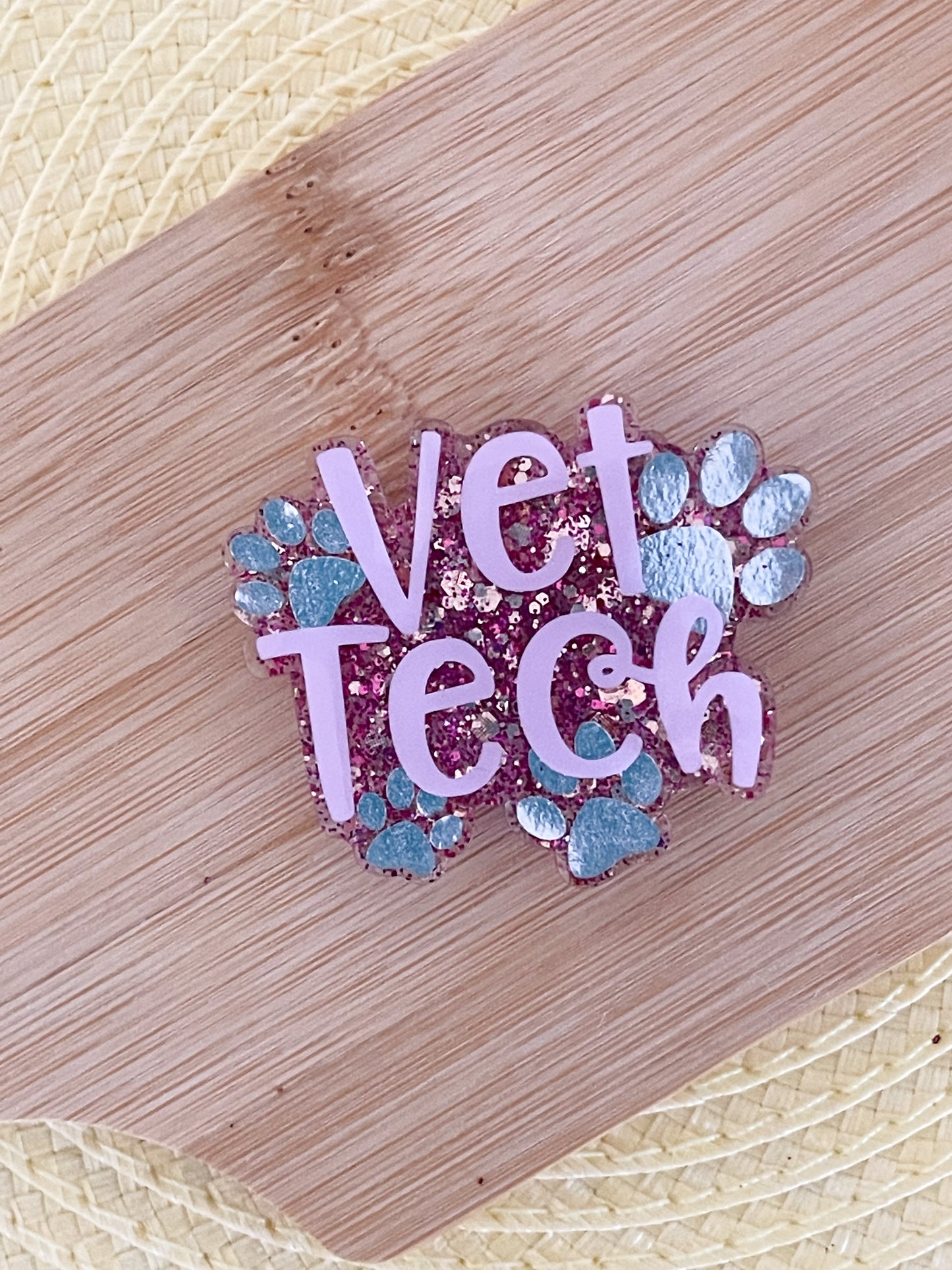Vet Tech - Rose Pink - Badge Reel