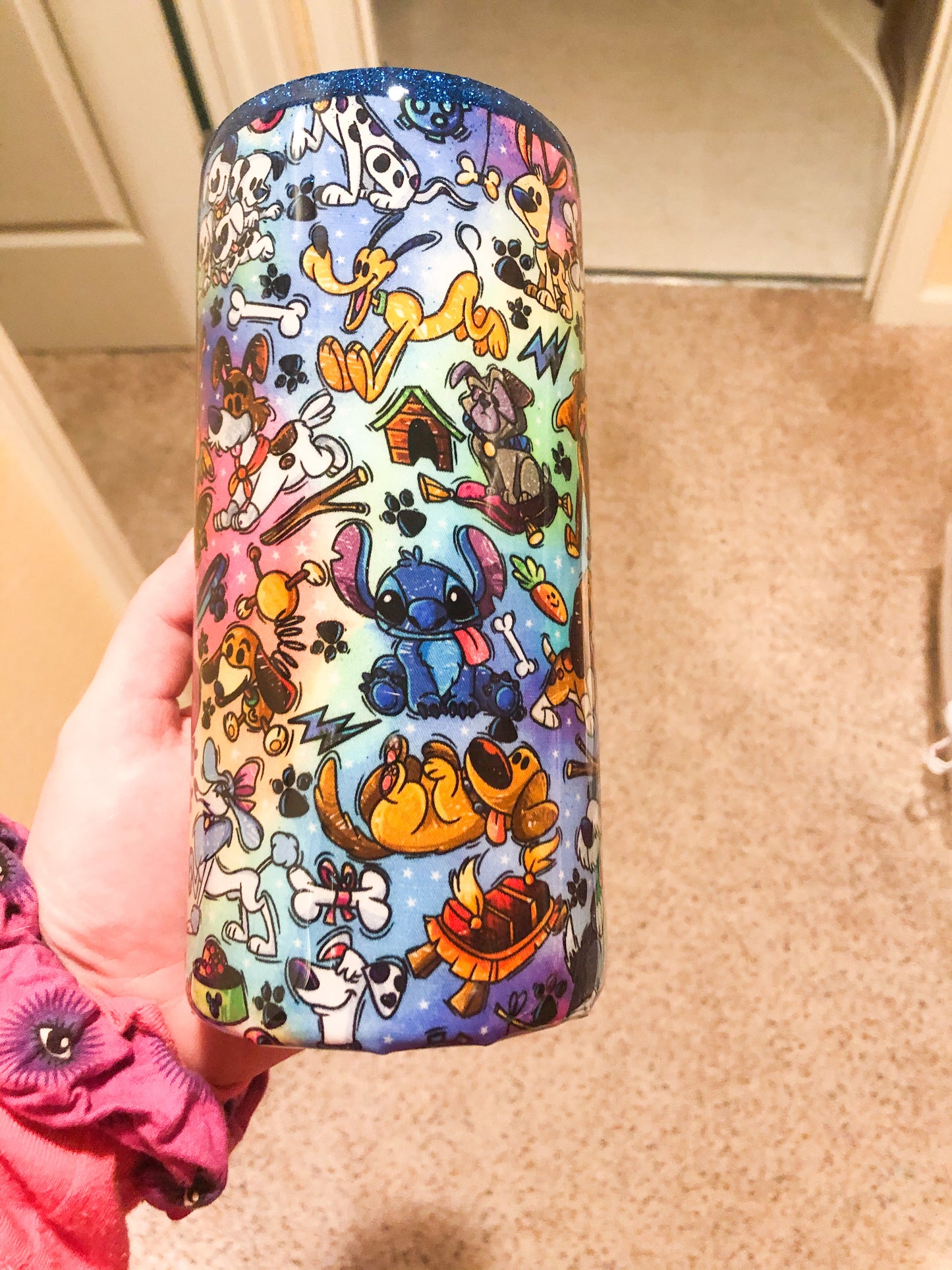 Disney Dogs  Fabric Tumbler - 22 oz Fatty