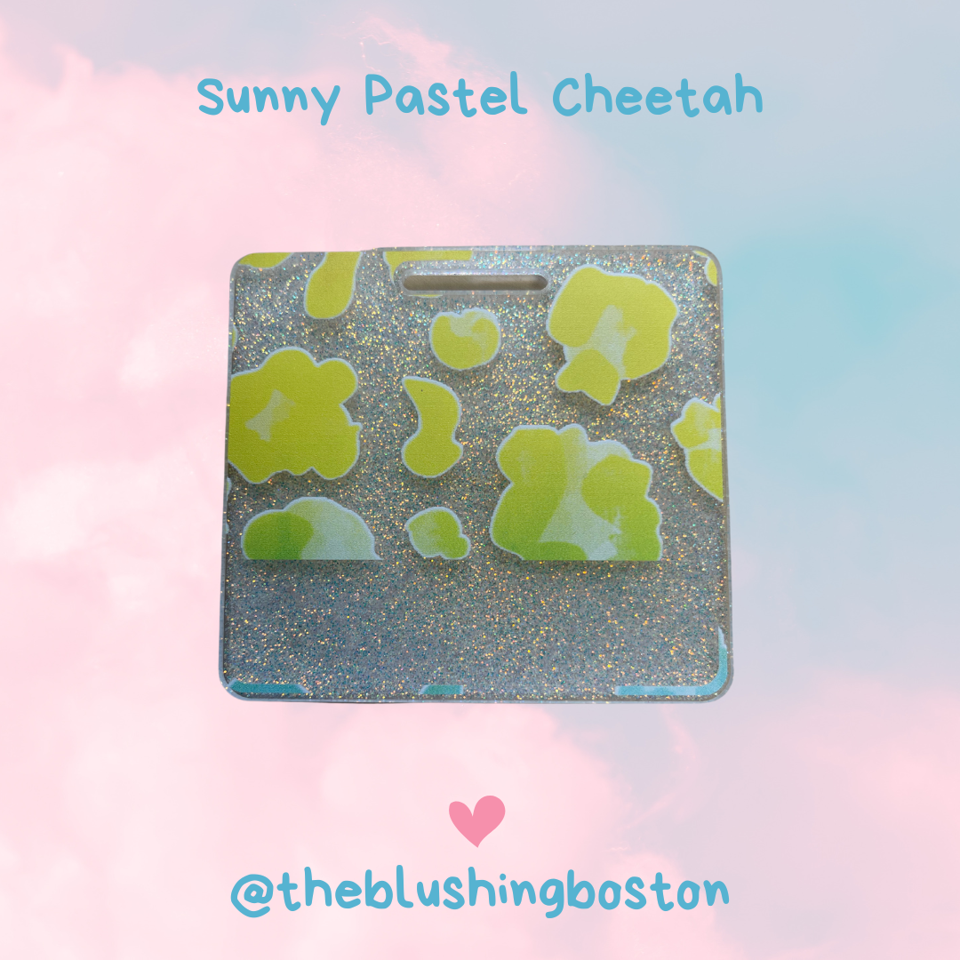 Sunny Pastel Cheetah   - Badge Buddy