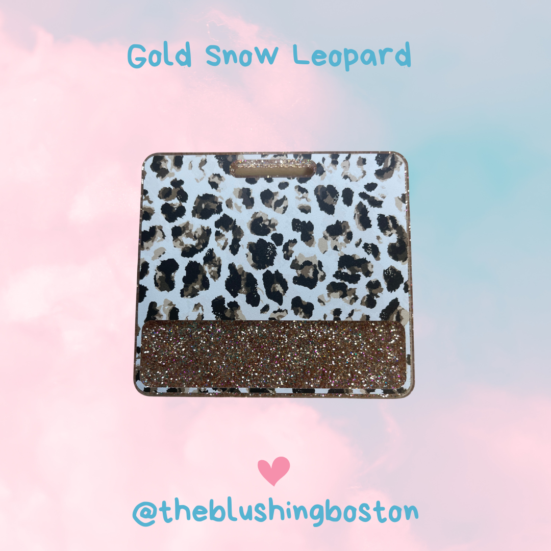 Gold Snow Leopard - Badge Buddy