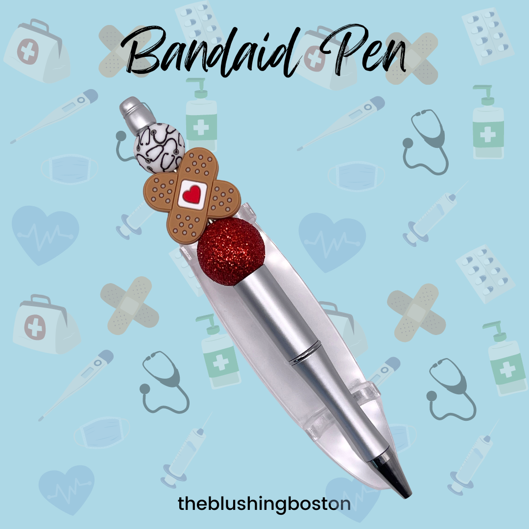 Bandaid - Beaded Pen