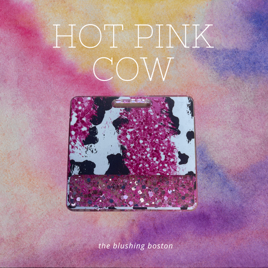 Hot Pink Cow - Badge Buddy