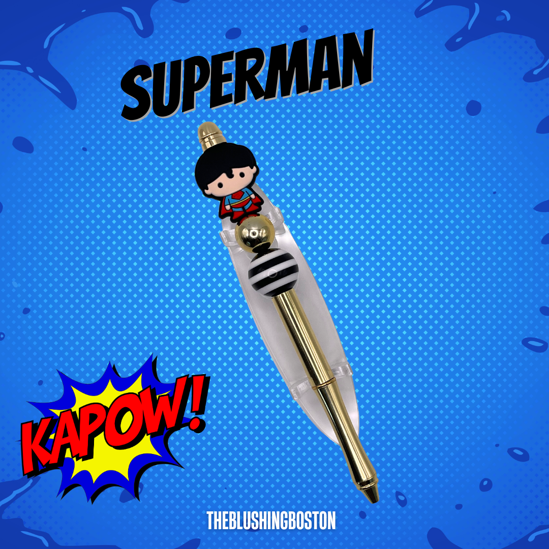 Superman - Beaded Pen