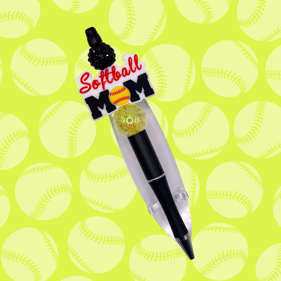 Softball Mom - Beaded Pen
