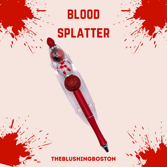 Blood Splatter - Beaded Pen